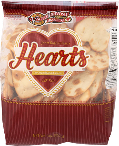 VALLEY LAHVOSH CRACKER HEART ORGNL BAG - 8 OZ