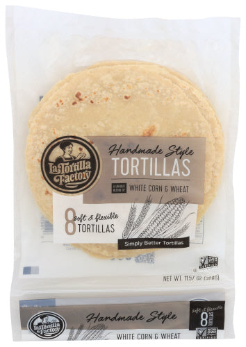 LA TORTILLA FACTORY TORTILLA CORN HMS WHT - 11.57 OZ