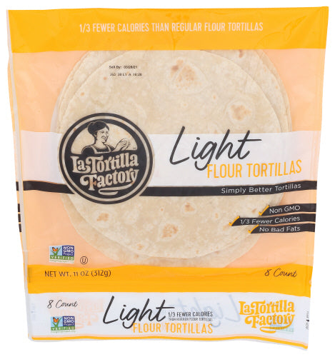 LA TORTILLA FACTORY TORTILLA FLOUR LIGHT - 11 OZ