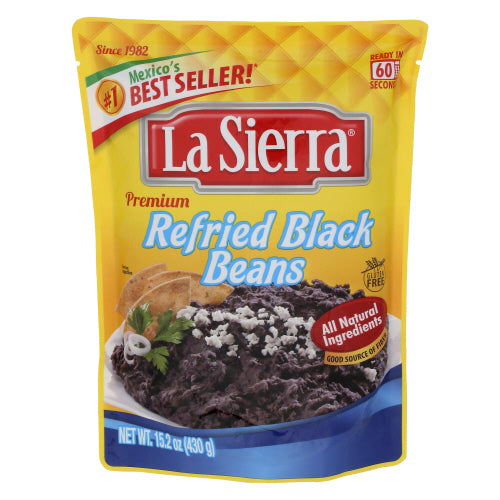 LA SIERRA BEANS BLACK POUCH - 15.2 OZ