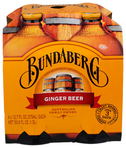 BUNDABERG SODA GINGER BEER 4PK - 1500 ML