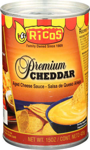 RICOS SAUCE CHEDDAR CHEESE - 15 OZ