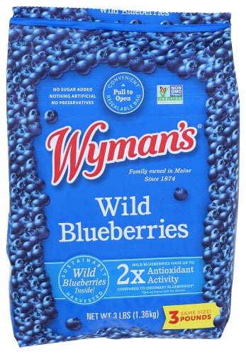 WYMANS BLUEBERRY FRZ - 3 LB