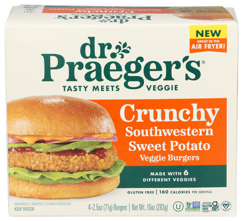 DR PRAEGER BURGER VGGIE CNCHY SW SP - 10 OZ