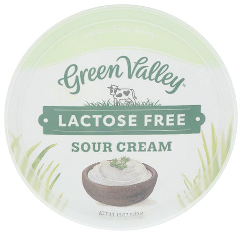GREEN VALLEY CREAMERY SOUR CREAM LACTOSE FREE - 12 OZ