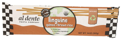 Al Dente 
Pasta Quin Brwn Rice Lin, 14 OZ.