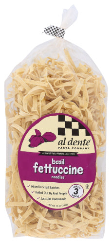 Al Dente 
Pasta Fttccne Basil, 12 OZ.