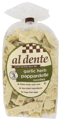 Al Dente 
Pasta Ppprdlle Grlc&Hrb, 12 OZ.