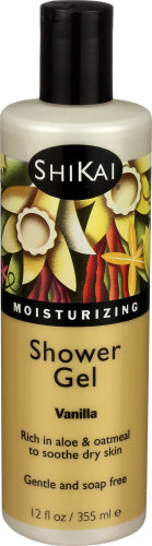 SHIKAI SHOWER GEL VANILLA - 12 OZ