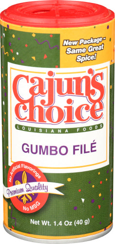 Cajuns Choice 
Ssnng Mix Gumbo File, 1.4 OZ.
