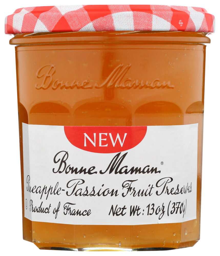 BONNE MAMAN PRESERVE PINEAPPLE PSSION - 13 OZ