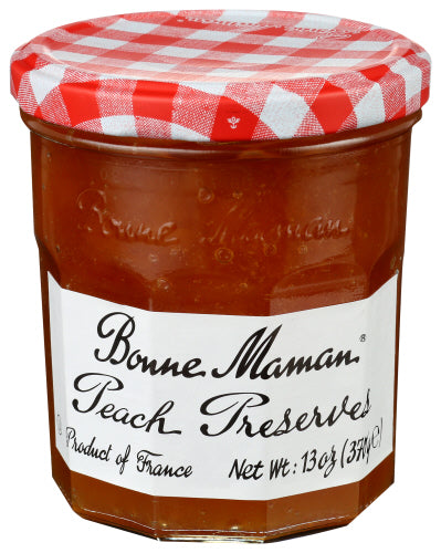 BONNE MAMAN PRESERVE PEACH - 13 OZ