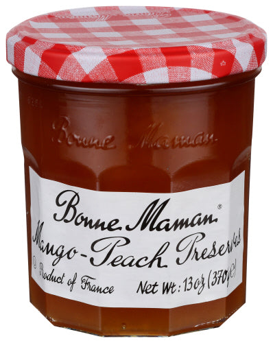 BONNE MAMAN PRESERVES MANGO PEACH - 13 OZ