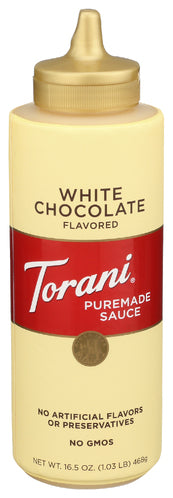 TORANI PUREMADE WHITE CHOC SAUCE - 16.5 OZ