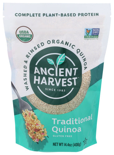 Ancient Harvest 
Quinoa Wfgf Whlgrn Org, 14.4 OZ.
