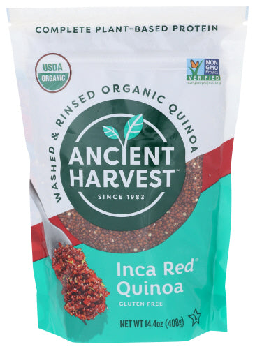 Ancient Harvest 
Quinoa Inca Red Wfgf Org, 14.4 OZ.