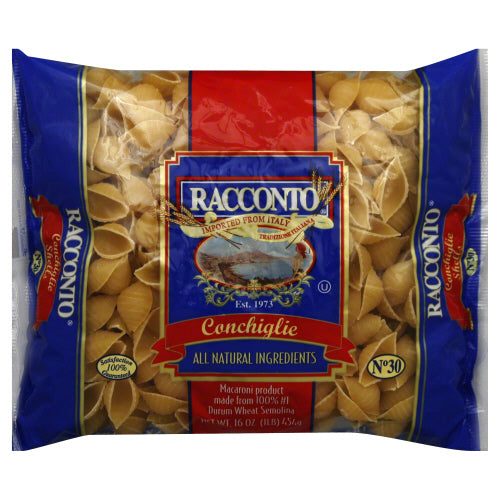 RACCONTO PASTA CONCHIGLIE SHELL - 16 OZ