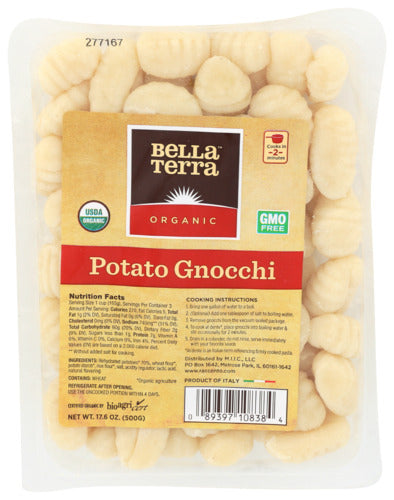 Bella Terra 
Pasta Potato Gnocchi Org, 17.6 OZ.