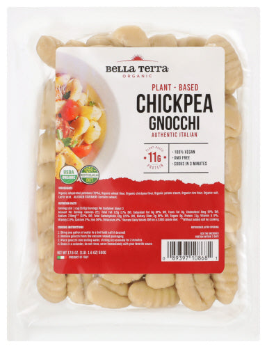 Bella Terra 
Gnocchi Chickpea Org, 17.6 OZ.