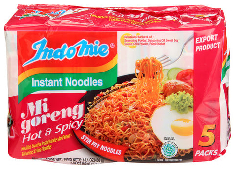 INDOMIE INDOMIE HOT FRIED NOODLES - 14.1 OZ