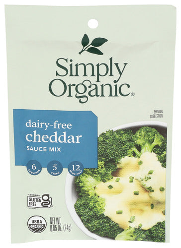 SIMPLY ORGANIC SAUCE MIX CHEDDAR CHEESE - 0.85 OZ
