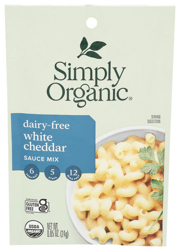 SIMPLY ORGANIC SAUCE MIX WHTE CHEDDAR - 0.85 OZ