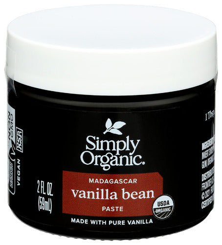 SIMPLY ORGANIC PASTE BEAN VANILLA - 2 FO