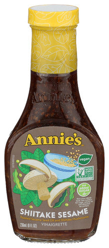 Annies Homegrown 
Drssng Vngrt Shtke Sesame, 8 OZ.