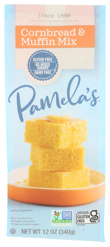 PAMELAS MIX CORN BREAD & MUFFIN - 12 OZ