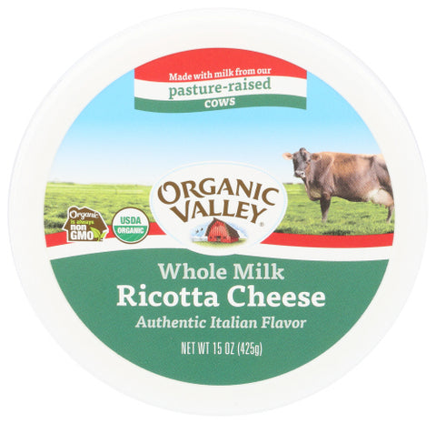 ORGANIC VALLEY CHEESE RICTA WHL ITL - 15 OZ
