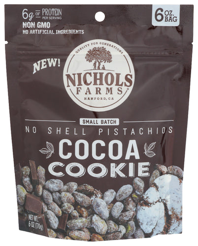 NICHOLS PISTACHIO EB PISTACHIOS COCOA CKIE NS - 6 OZ