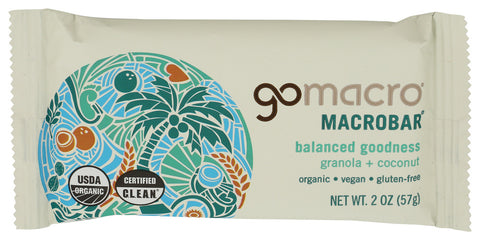 GOMACRO BAR GRNLA & COCONUT - 2 OZ