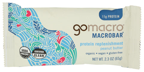 GOMACRO BAR PEANUT BTR - 2.3 OZ