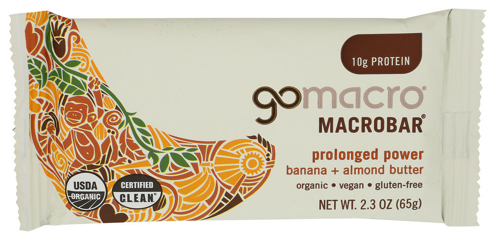 GOMACRO BAR BANANA & ALMND BTR ORG - 2.3 OZ