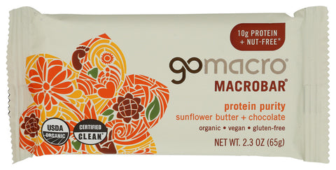 GOMACRO BAR SUNFLWR BTR & CHOC - 2.3 OZ