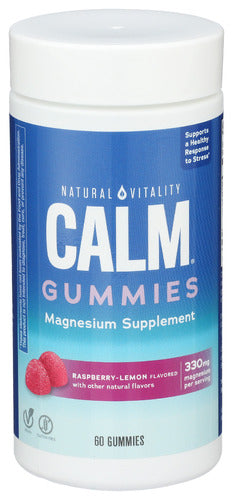Natural Vitality Calm Gummy Raspbry Lmn, 60 PC.