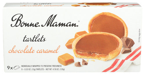 BONNE MAMAN TARTLETS CHOC CARAMEL - 4.76 OZ