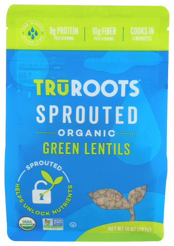 TRUROOTS BEAN LENTIL GRN SPRTD - 10 OZ