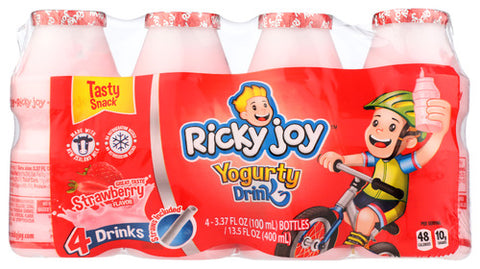 Ricky Joy Drink Yogurty Strawbrry, 13.5 FO.