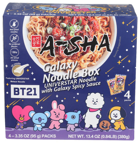 A-Sha 
Noodls Mteor Spcy Sc 4Pk, 13.4 OZ.