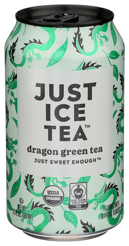JUST ICE TEA TEA GREEN DRAGON ORG RTD - 12 FO