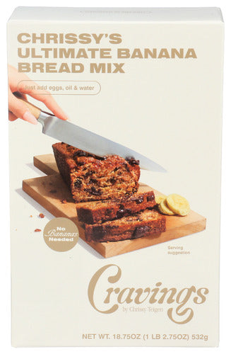 Cravings By Chrissy Teigen 
Mix Bread Ultimte Banana, 18.75 OZ.