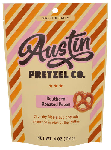 Austin Pretzel Co 
Pretzels Roasted Pecan, 4 OZ.