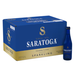 Saratoga® Sparkling Spring Water 12 Fl Oz Glass Bottle (24 Pack)