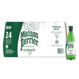 Maison Perrier Ultimate Unflavored Sparkling Water 0.5 Liter Plastic Bottles (24 Pack)
