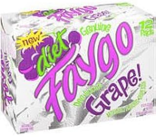 Faygo Diet Grape Soda, 12 OZ (Case of 2)