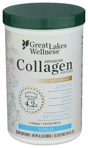 GREAT LAKES WELLNESS COLLAGEN CREAMER VAN ND - 14.1 OZ