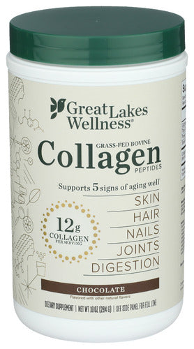 GREAT LAKES WELLNESS COLLAGEN PEPTIDES CHOC - 10 OZ