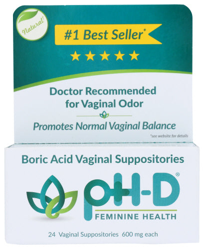 Phd Feminine Health Suppository Vaginal, 24 EA.