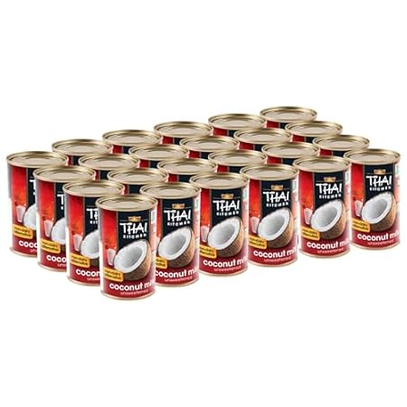 Thai Kitchen Unsweetened Coconut Milk, 5.46 fl oz (Pack of 24)